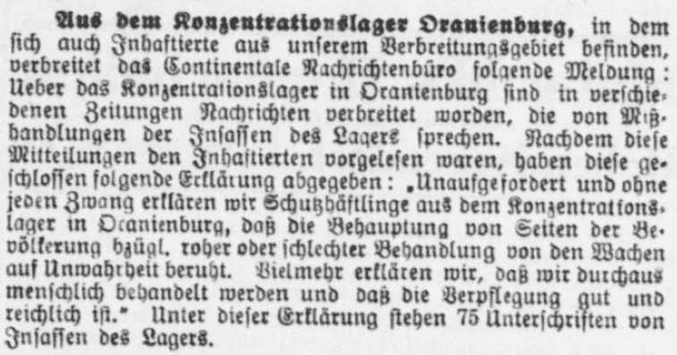 NS-Propaganda im Briesetal-Boten, 1. April 1933. Kopie B. Becker