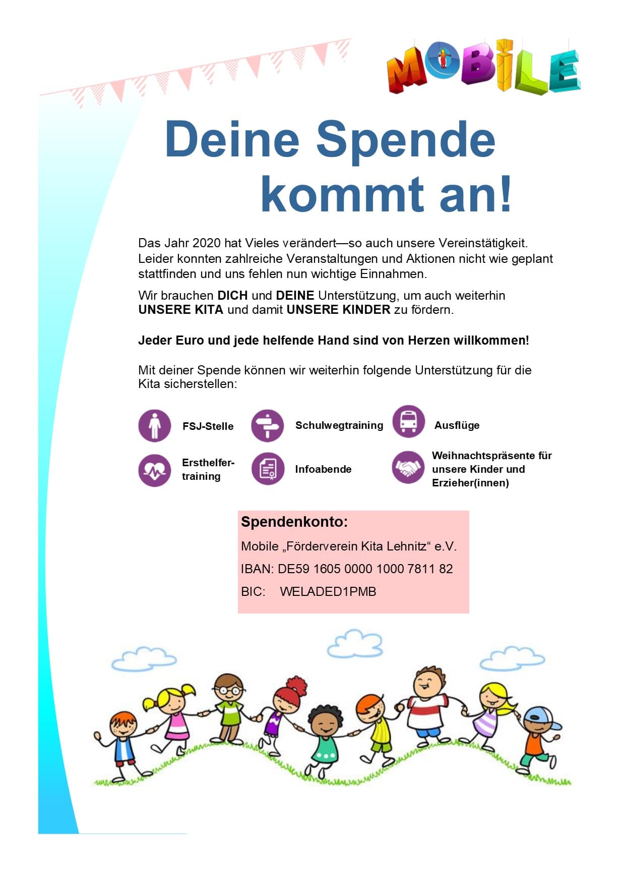 Spendenaufruf der Lehnitzer Fördervereine! Unser Lehnitz